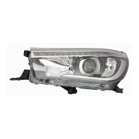 Proiettore Faro HB3-LED parabola nera guida - sx