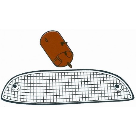 Lente anteriore bianca passeggero - dx