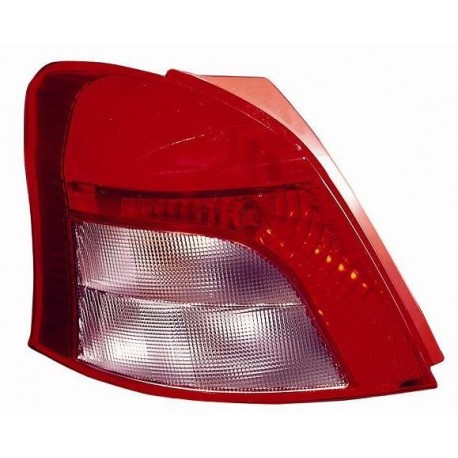 Fanale posteriore bianco rosso guida - sx