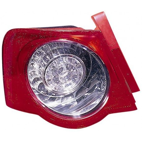 Fanale posteriore esterno bianco rosso a led guida - sx