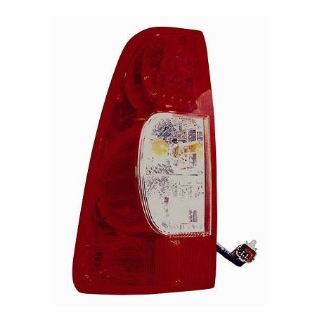 Gruppo ottico posteriore bianco rosso con fondo fume lato sx