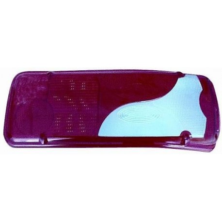 Lente posteriore azzurro - rosso passeggero - dx