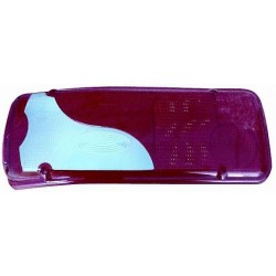 Lente posteriore azzurro - rosso guida - sx