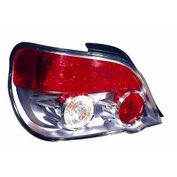 Gruppo ottico posteriore Lexus parabola cromata sfondo grigio blu lato sx