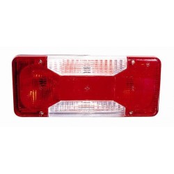 Fanale posteriore bianco rosso guida - sx