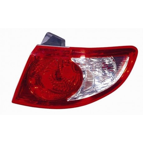 Fanale posteriore bianco rosso guida - sx