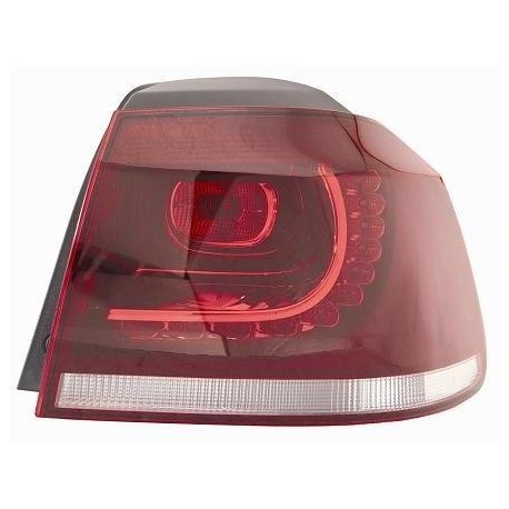 Fanale posteriore esterno bianco rosso scuro a led passeggero - dx