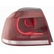 Fanale posteriore esterno bianco rosso scuro a led guida - sx
