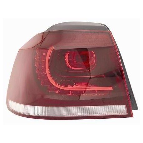 Fanale posteriore esterno bianco rosso scuro a led guida - sx