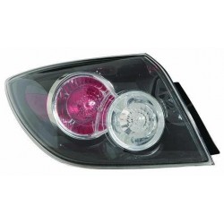 Fanale posteriore esterno nero guida - sx