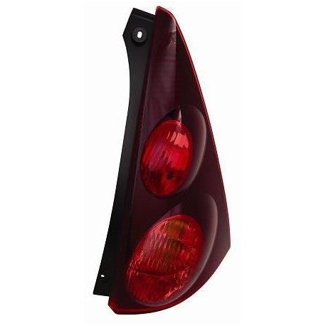 Gruppo ottico posteriore con corpo nero lato dx