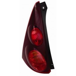 Gruppo ottico posteriore con corpo nero lato sx