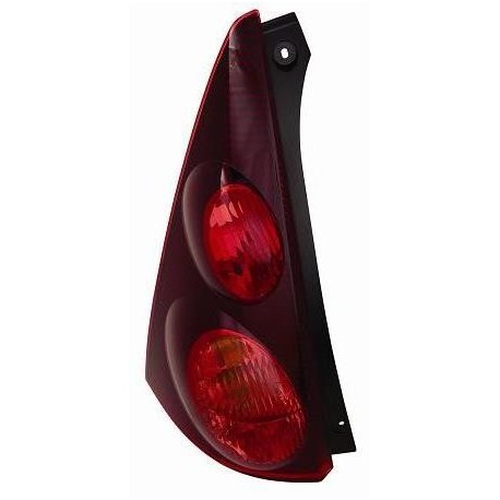 Gruppo ottico posteriore con corpo nero lato sx