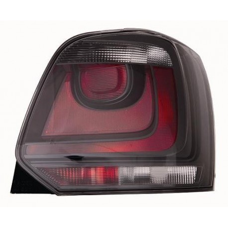 Gruppo ottico posteriore con corpo nero lato dx