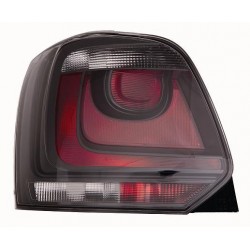 Gruppo ottico posteriore con corpo nero lato sx