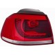 Fanale posteriore esterno bianco rosso a led guida - sx