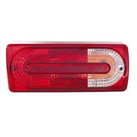 Fanale posteriore bianco rosso guida - sx