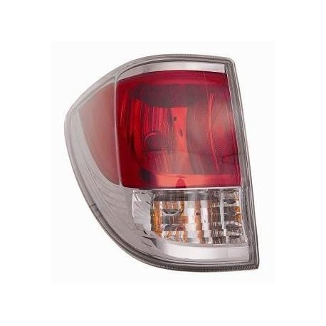 Fanale posteriore bianco rosso guida - sx