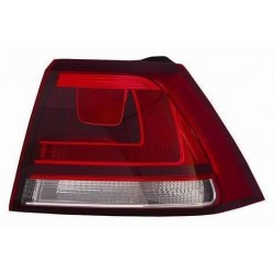 Gruppo ottico posteriore esterno bianco rosso con fondo scuro lato dx