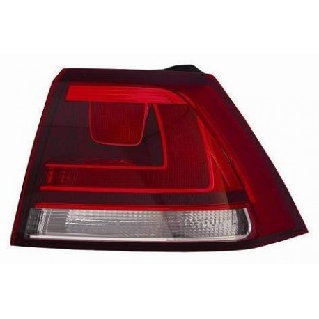 Gruppo ottico posteriore esterno bianco rosso con fondo scuro lato dx