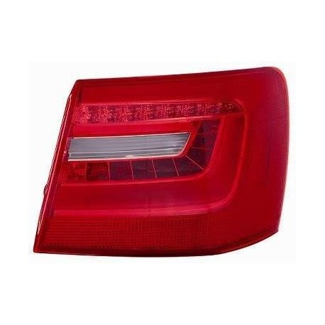 Fanale posteriore bianco rosso a led guida - sx