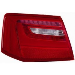 Fanale posteriore esterno bianco rosso a led guida - sx