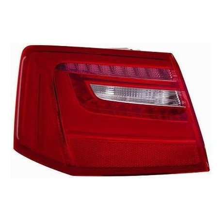 Fanale posteriore esterno bianco rosso a led guida - sx