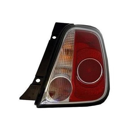 Gruppo ottico posteriore bianco rosso con bordo nero dal 09/2010 in poi lato dx