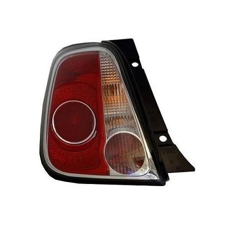 Gruppo ottico posteriore bianco rosso con bordo nero dal 09/2010 in poi lato sx