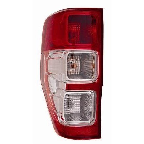 Fanale posteriore bianco rosso guida - sx