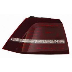 Fanale posteriore esterno rosso scuro a led guida - sx