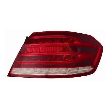 Fanale posteriore esterno a led bianco rosso guida - sx