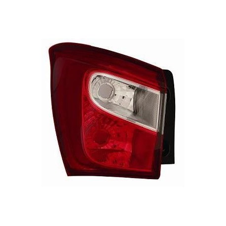 Gruppo ottico posteriore esterno bianco rosso lato sx