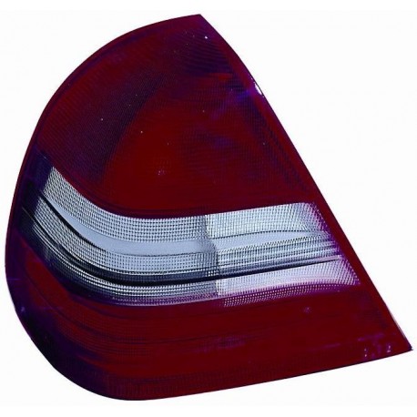 Lente posteriore bianco fume rosso guida - sx