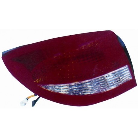 Fanale posteriore bianco rosso guida - sx