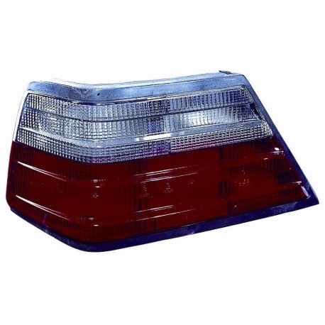 Lente posteriore grigio rosso guida - sx