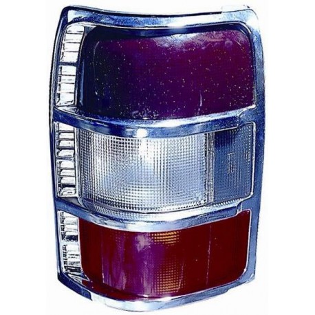 Fanale posteriore con cornice nera guida - sx