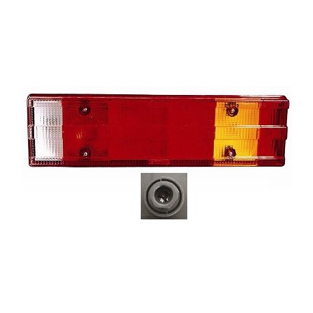 Fanale posteriore 7 funzioni con catadiottro cablaggio passeggero - dx