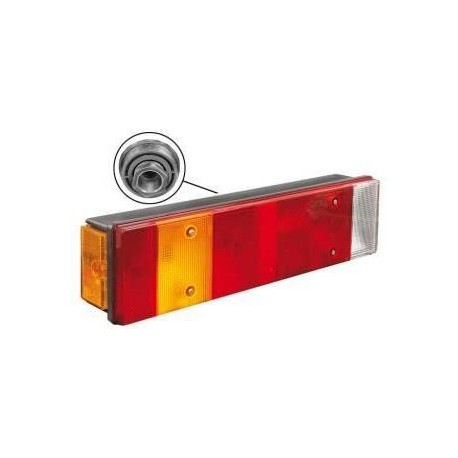 Fanale posteriore 7 funzioni con catadiottro guida - sx