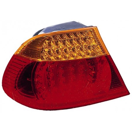 Fanale posteriore esterno arancio rosso a led guida - sx