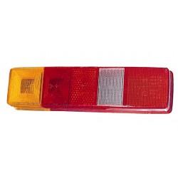 Lente posteriore arancio - bianco - rosso guida - sx