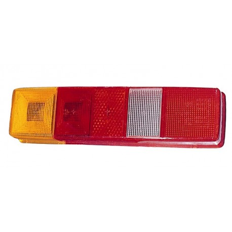 Lente posteriore arancio - bianco - rosso guida - sx