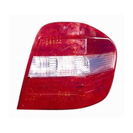 Fanale posteriore bianco rosso con base grigia passeggero - dx