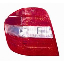 Fanale posteriore bianco rosso con base grigia guida - sx