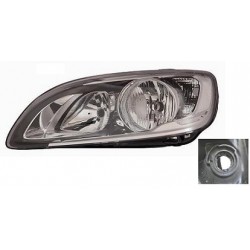 Proiettore Faro H7-H9 con motorino parabola nera a led guida - sx