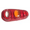 Lente posteriore arancio - rosso passeggero - dx
