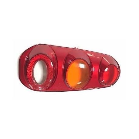 Lente posteriore arancio - rosso guida - sx