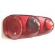 Lente posteriore rosso -fume passeggero - dx