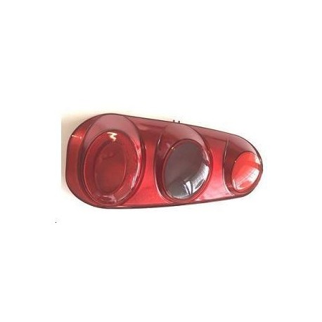 Lente posteriore rosso -fume guida - sx