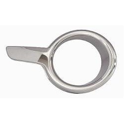 Cornice fendinebbia cromata scura passeggero - dx